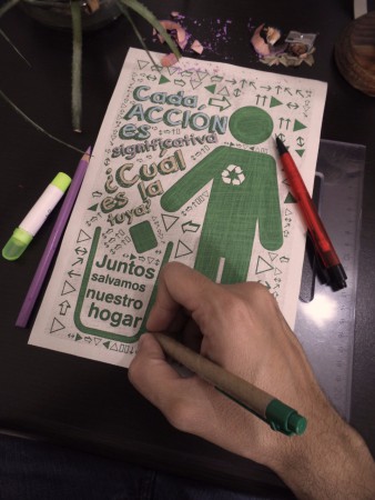 Afiche "Juntos salvamos nuestro hogar"